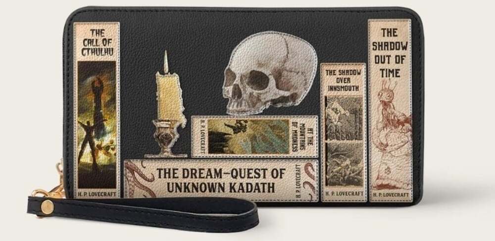 Lovecraftian BlackWallet Goth Halloween New NWT Cthulhu H.P. Lovecraft